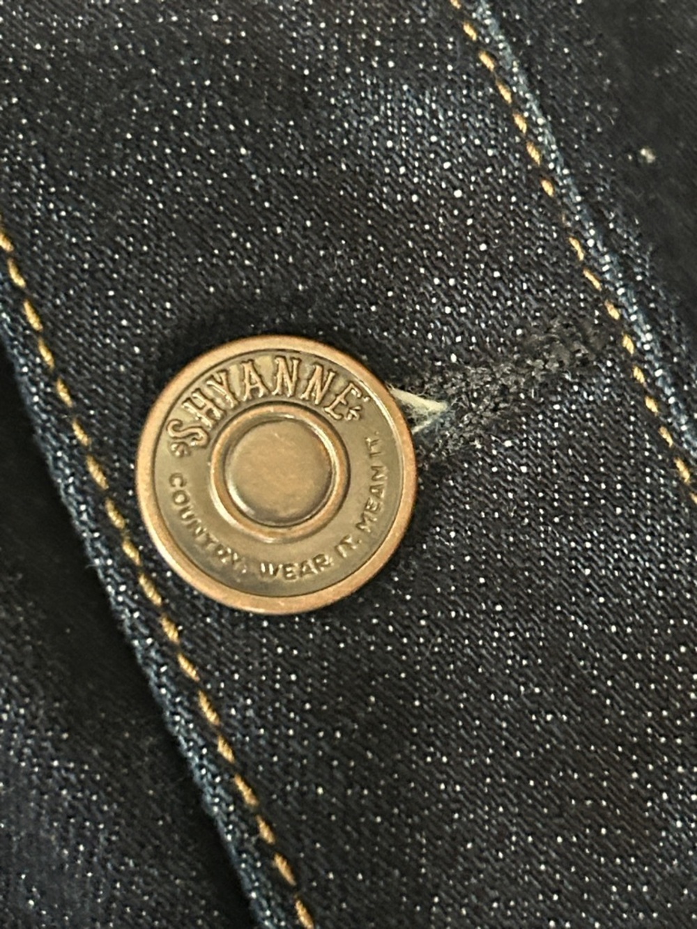 Shyanne Dark Blue Denim Button-Front Women's Denim Jean Dress size S - Picture 3 of 7